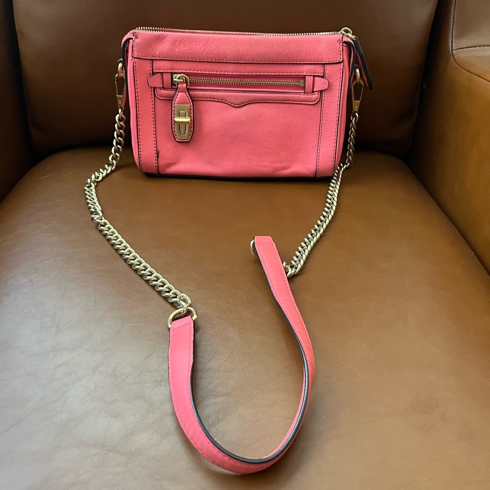 Rebecca Minkoff Crosby Crossbody in hot pink